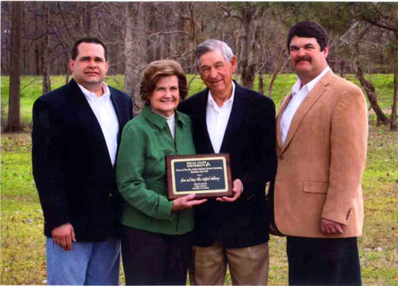 From left, John Holloway ,Sr., Mary Ellen Stafford Holloway, Glenn Holloway, Sr., and Glenn Holloway, Jr.